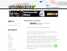 Tablet Screenshot of omalovanky-online.cz